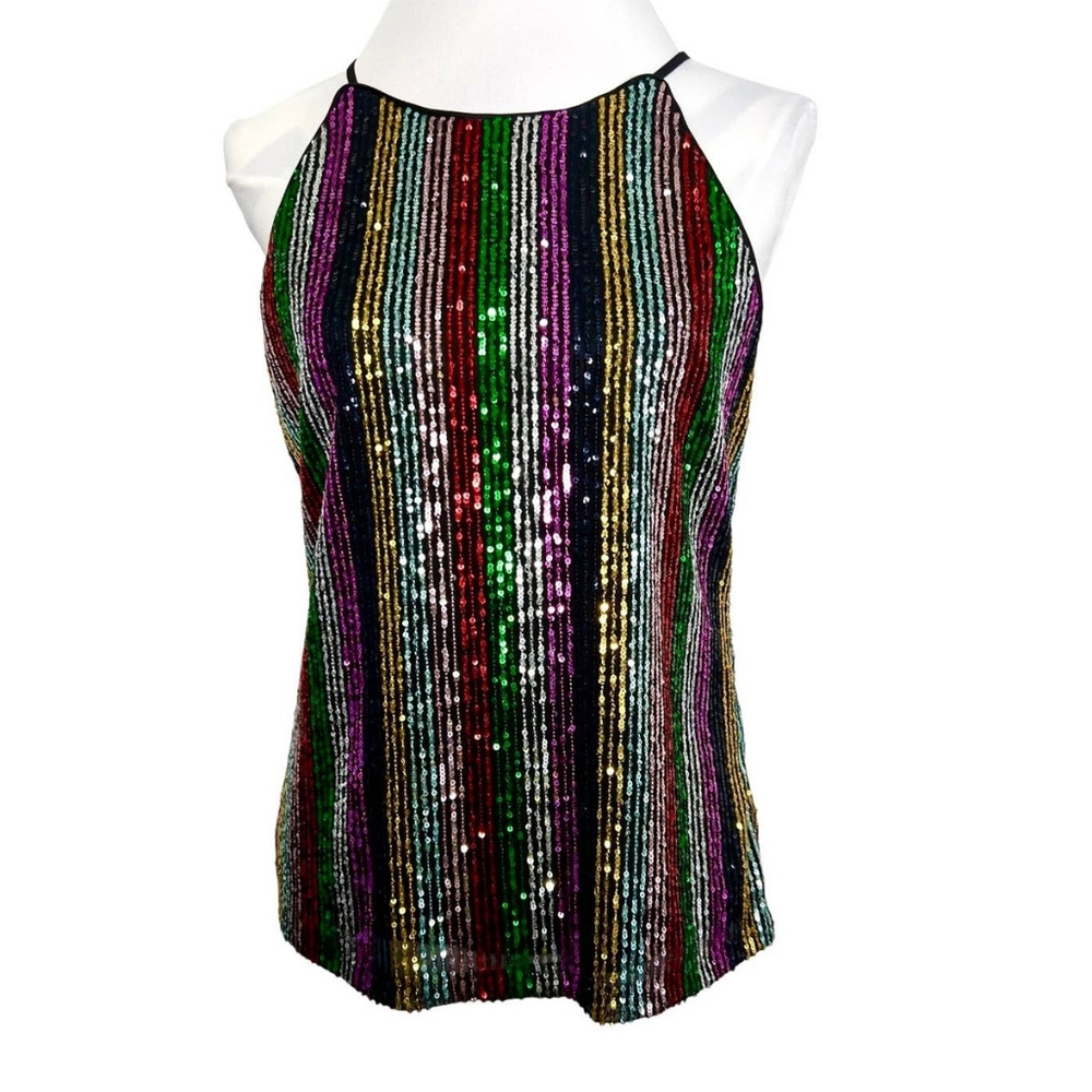 ~INC Large Multi Color Sparkle Top